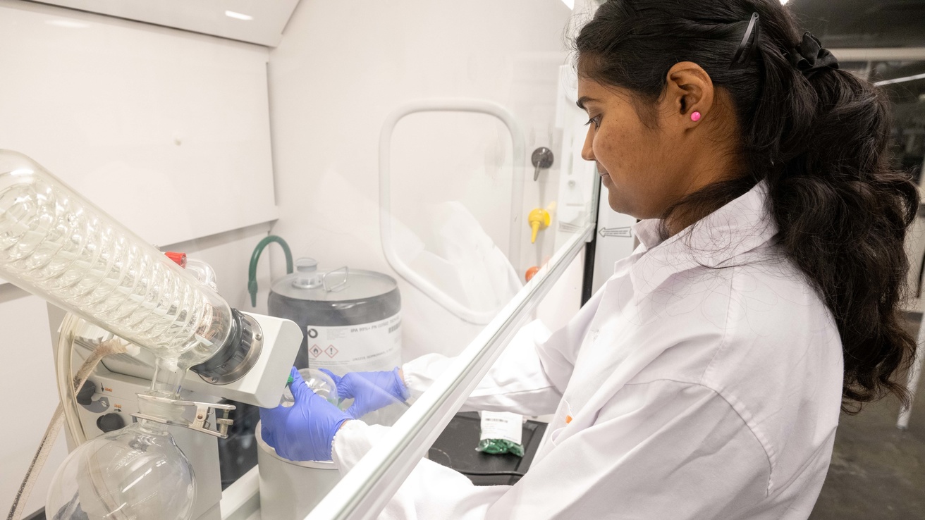 Using the rotary evaporator